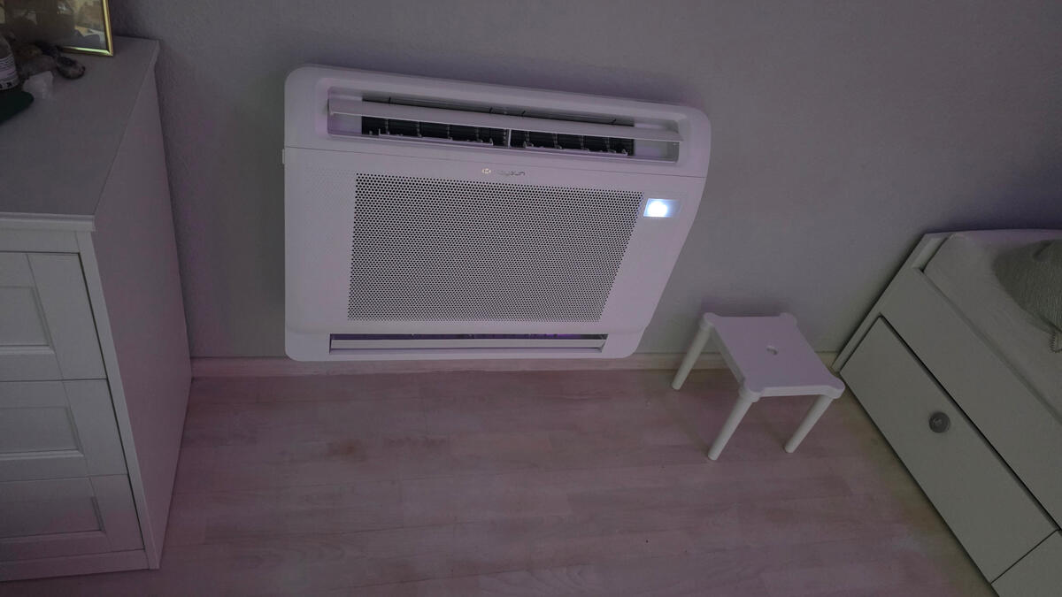 Climatisation console Kaysun chambre Remich Luxembourg