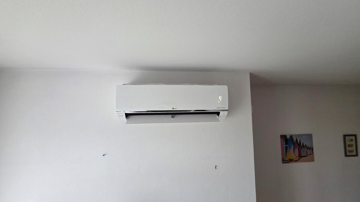 Unité intérieure LG Dual Inverter installée à Cessange, rue Kohlenberg