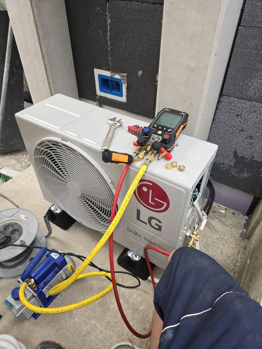 Mise en service climatisation LG avec instrument Testo Rodange