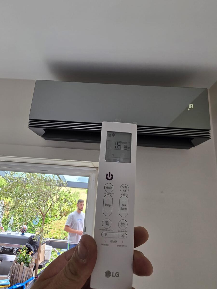 Mise en service climatisation LG Artcool à Bertrange