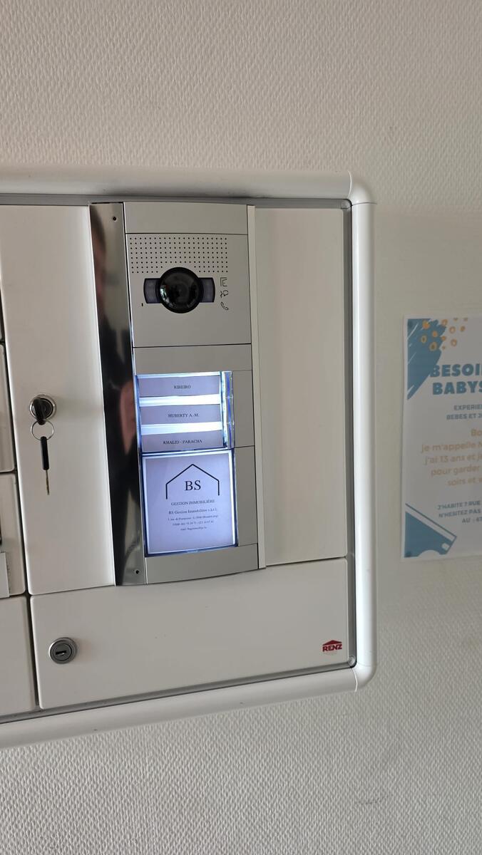 Platine interphone vidéo résidence Esch-sur-Alzette