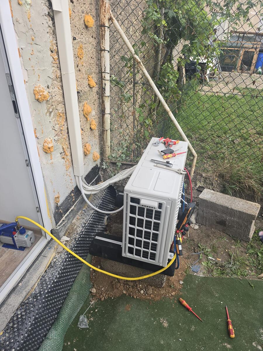 Raccordement groupe extérieur climatisation Leudelange