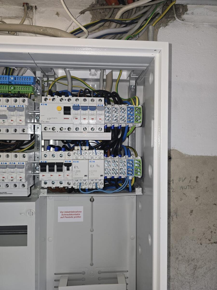 Tableau électrique installé par un électricien au Luxembourg